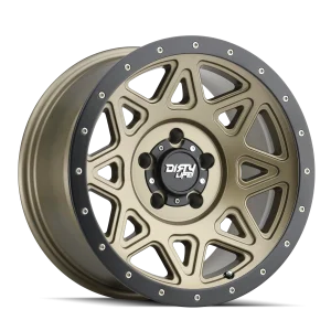 Dirty Life – THEORY – Gold – 17″x9″ -12mm – All weather Wheels – 9305-7936MGD